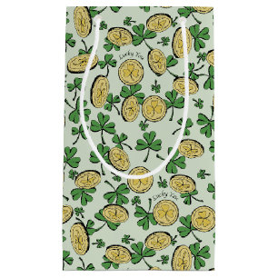 Green und Gold St Patrick's Lucky You Kleeblatt Kleine Geschenktüte