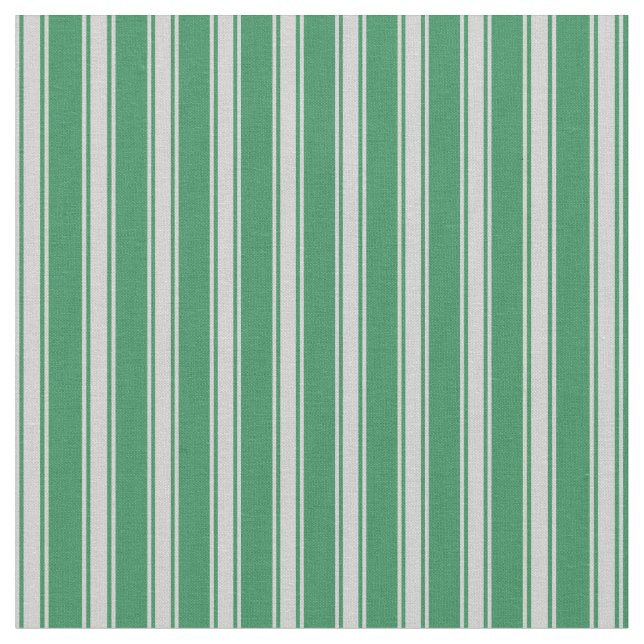 Green und Light Gray Lines Muster Stoff (Nahaufnahme)