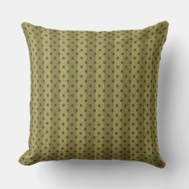 Green und Maroon Striped Polka Punkte Kissen