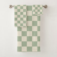Green und Off White Checkerboard