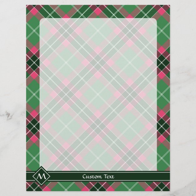 Green und Pink Tartan Flyer (Vorne)