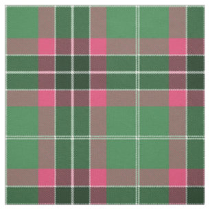 Green und Pink Tartan Stoff