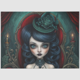 Green und Red Stoic Fortune Teller Seidenpapier