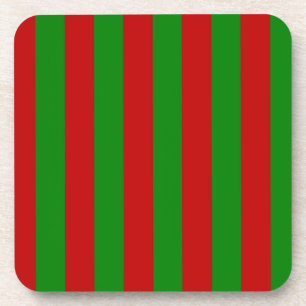Green und Red Stripes Toksie Turbie Untersetzer