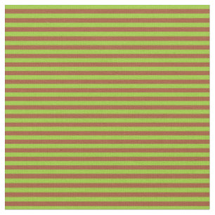 Green und Sienna Streifen Muster Stoff