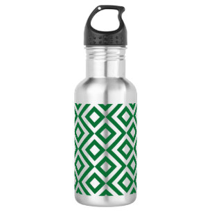 Green und Silver Meander Edelstahlflasche