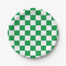 Green und White Checkerboard