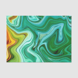 Green und Yello/Gold Agate Muster Seidenpapier