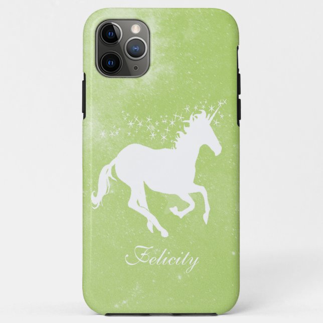 Green Unicorn Personalisiert Case-Mate iPhone Case (Rückseite)