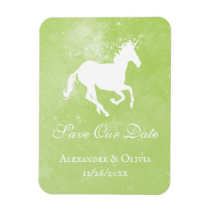 Green Unicorn speichern das Datumsfenster Magnet
