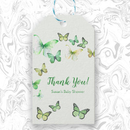 Green Unisex Little Butterfly Baby Dusche Geschenkanhänger