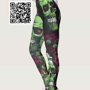Green Untot Zombie Leggings