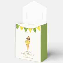 Green Vanilla The Scoop Ice Cream Baby Dusche