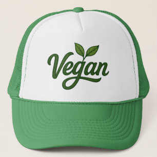 Green Vegan Hat Truckerkappe