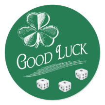 Green Viel Glück Bunco Dice