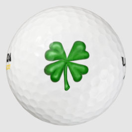 Green Vierblättriges Kleeblatt Kleeblatt Golfball