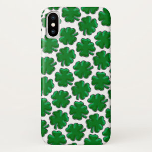 Green Vierblättriges Kleeblatt Pattern Case-Mate iPhone Hülle