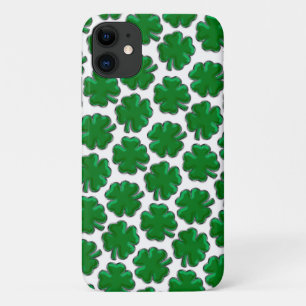 Green Vierblättriges Kleeblatt Pattern Case-Mate iPhone Hülle