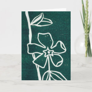"Green Vinca" Blumengrüße Karte