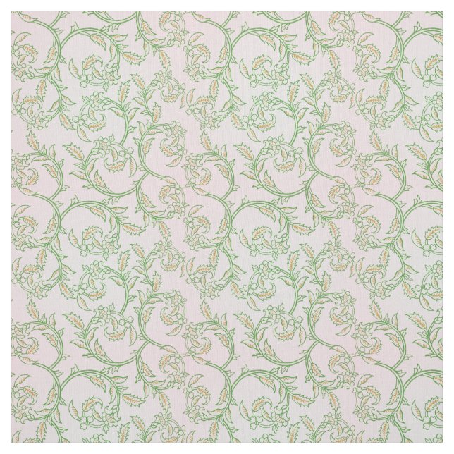 Green Vine Pattern Decorative Textile Fabric Stoff (Muster)