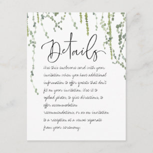 Green Vines Détails Carte de boîtier