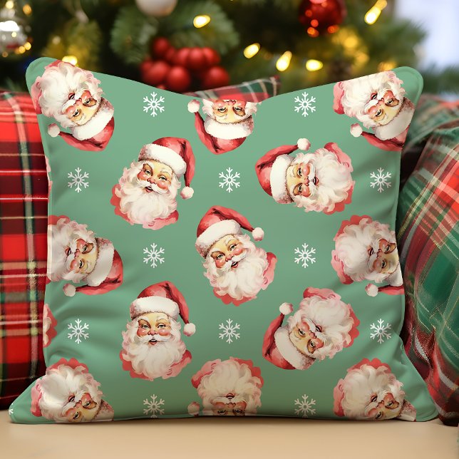 Green Vintag Retro Weihnachten Weihnachten Kissen (Von Creator hochgeladen)