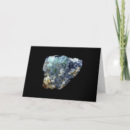 Green Vivianite Crystal Add Text Card Karte