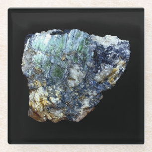 Green Vivianite Crystal Glasuntersetzer