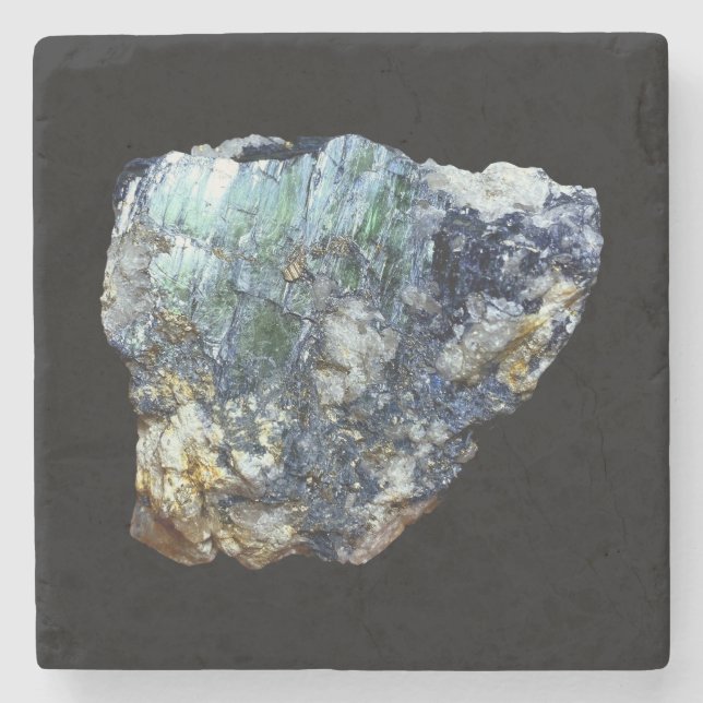 Green Vivianite Crystal Marble Steinuntersetzer (Vorderseite)
