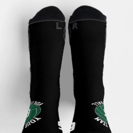 Green Volleyball - Name des Teams und Spielernumme Socken