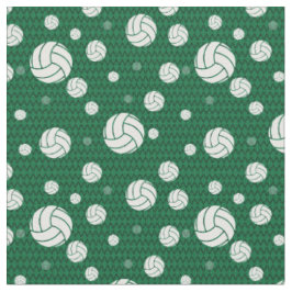 Green Volleyball Zickzack Gemustert Stoff