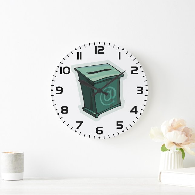 "Green Voting Box" Große Wanduhr (Von Creator hochgeladen)