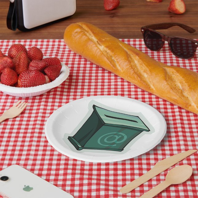 "Green Voting Box" Pappteller (Von Creator hochgeladen)