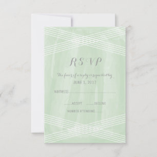 Green Water Color Deko UAWG RSVP Karte
