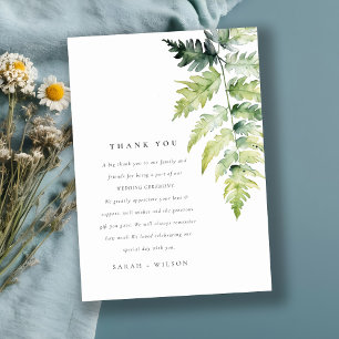 GREEN WATERCOLOR FERN FOLIAGE DANKE