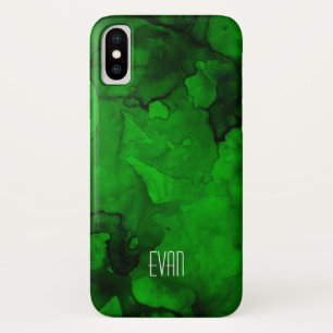 Green Watercolor Mashup Apple iPhone X Fall Case-Mate iPhone Hülle