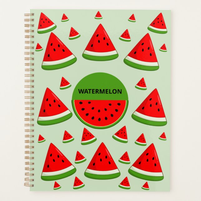 Green & Watermelon Dreams Planer (Vorderseite)