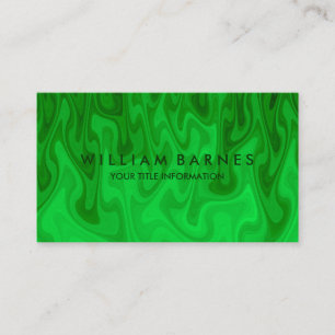 Green Waves Business Card Visitenkarte