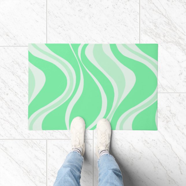 Green Waves Door Mat Fußmatte (Indoor)