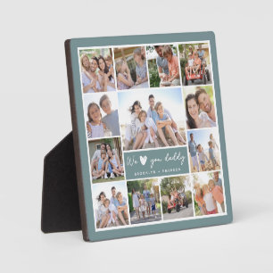 Green We Liebe You Daddy 13 FotoCollage Fotoplatte