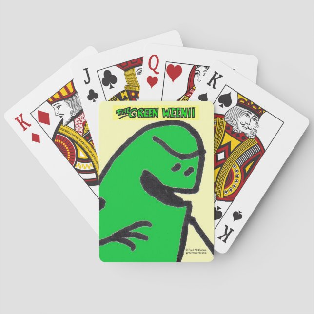 Green Weenii Bicycle® Poker Spielkarten (Rückseite)