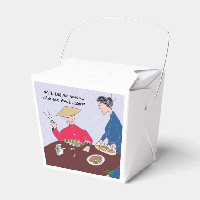 Green Weenii "Chinese Food" Bevorzugung Box Geschenkschachtel (Vorderseite)