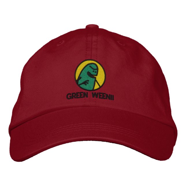 Green Weenii Logo Hat (Deluxe) Bestickte Kappe (Vorderseite)