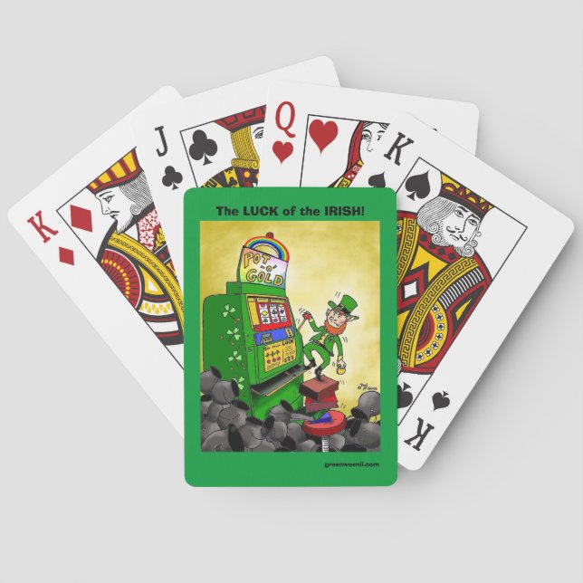 Green Weenii "Luck of the Irish" Spielkarten (Rückseite)