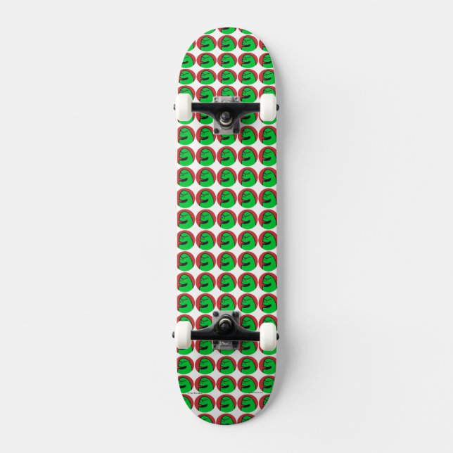 Green Weenii "Weenii Head" Skateboard (w/ Wheels) (Vorderseite)