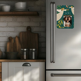 Green Weihnachten Holiday Postkarte Magnet