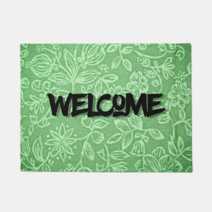 Green Welcome Doormat Fußmatte