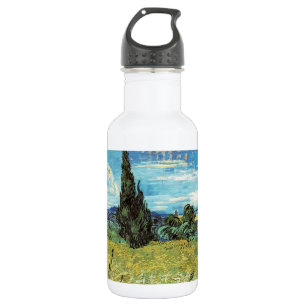 Green Wheat Field Vincent van Gogh Edelstahlflasche