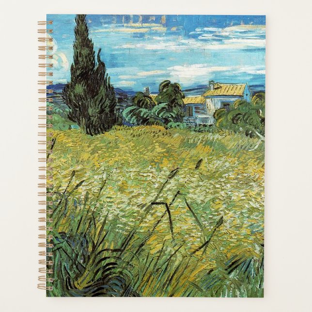 Green Wheat Field Vincent van Gogh Planer (Vorderseite)