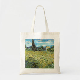 Green Wheat Field Vincent van Gogh Tragetasche